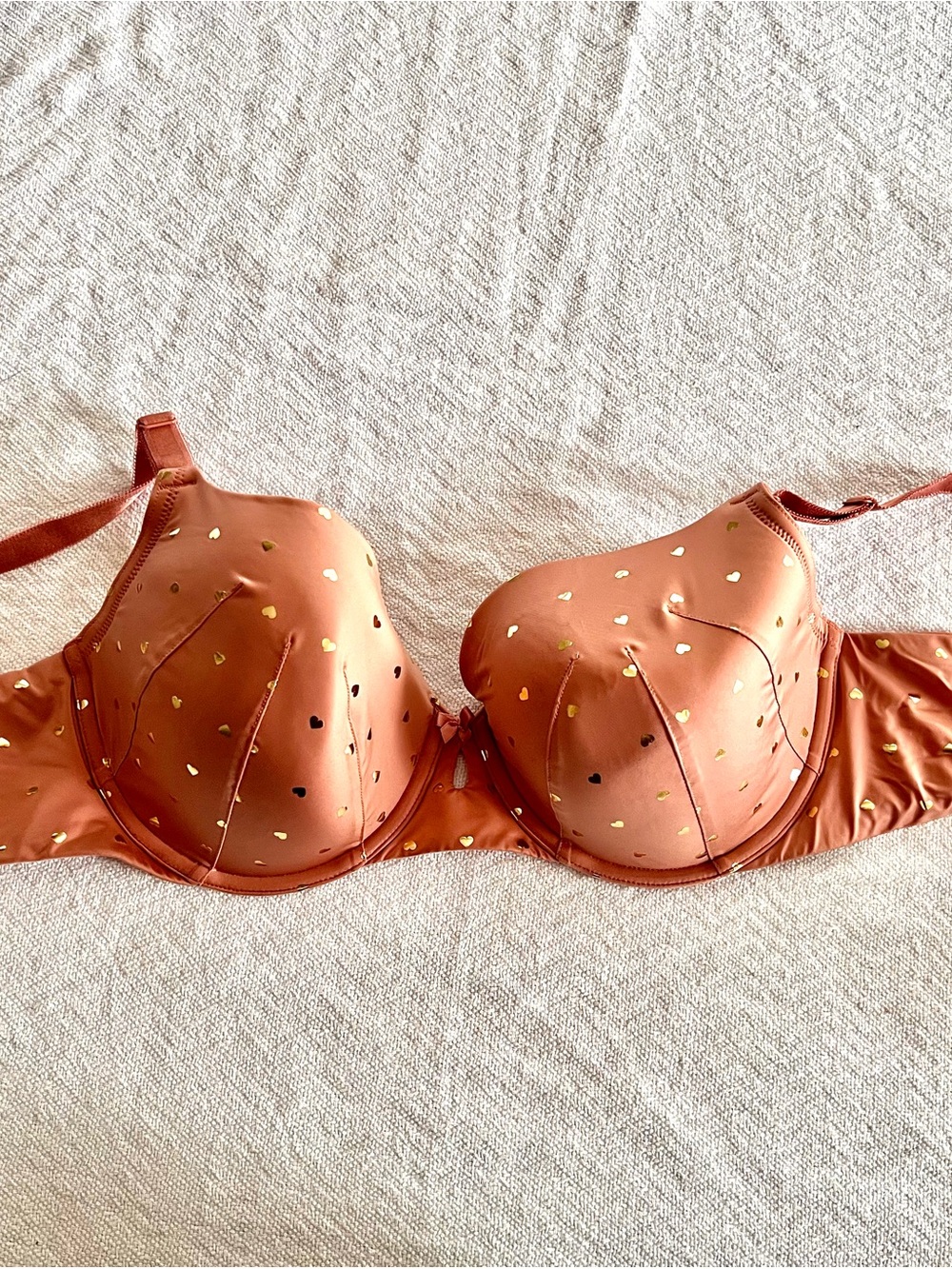 torrid Rust Heart-Print Molded T-Shirt Bra